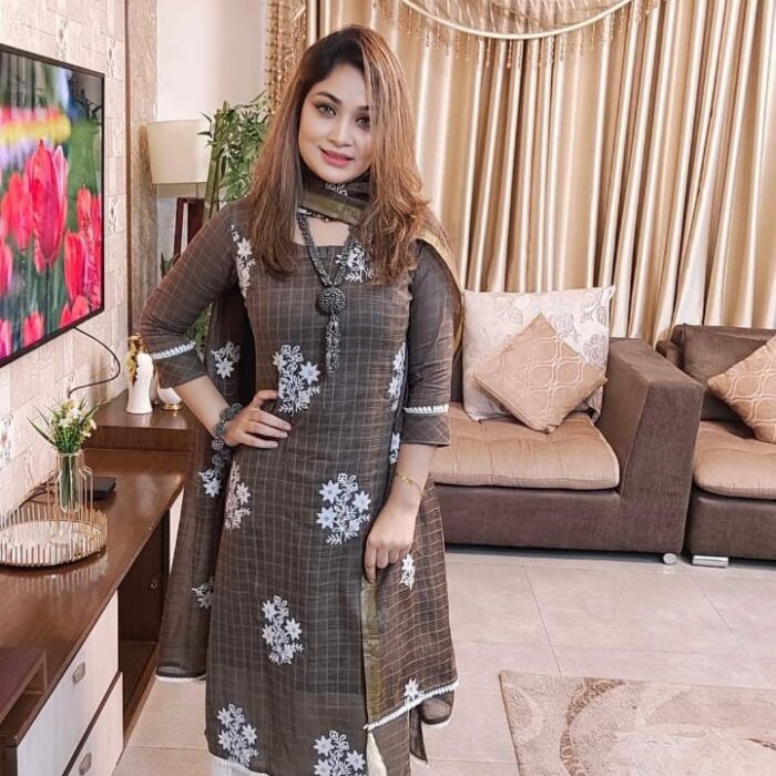 Exclusive Cotton Salwar Kameez Unstitched Skin Print High Quality Three Piece For Women