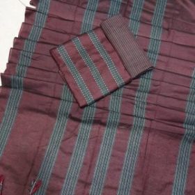 New Exclushive Collection Deshi Tat Three Piece Shalwar Kameez For Women