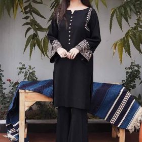 Two Piece-Readymade Linen with Less & Embroidery Work Heavy Soft Best Quality Digital Printed Work & Less Embroidery Work Dress Linen Two Piece Salwar Kameez For Girl And Women-2 Pice Dress